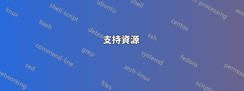 支持資源