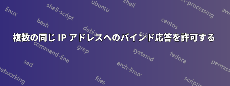 複数の同じ IP アドレスへのバインド応答を許可する