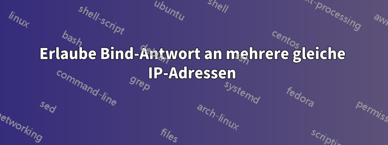 Erlaube Bind-Antwort an mehrere gleiche IP-Adressen