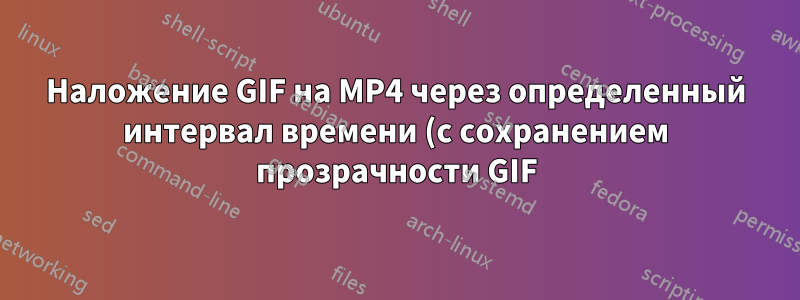 Наложение GIF на MP4 через определенный интервал времени (с сохранением прозрачности GIF)