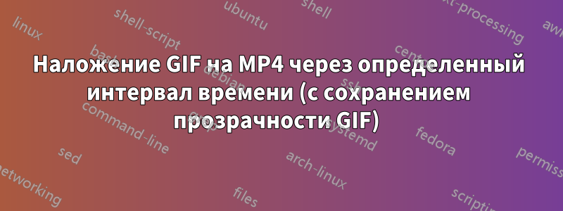Наложение GIF на MP4 через определенный интервал времени (с сохранением прозрачности GIF) 