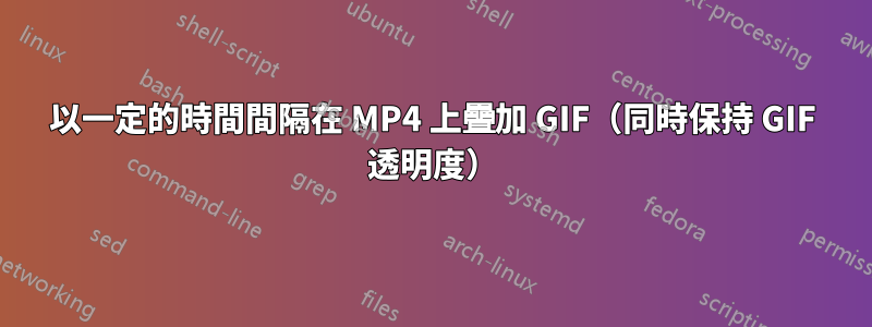 以一定的時間間隔在 MP4 上疊加 GIF（同時保持 GIF 透明度）
