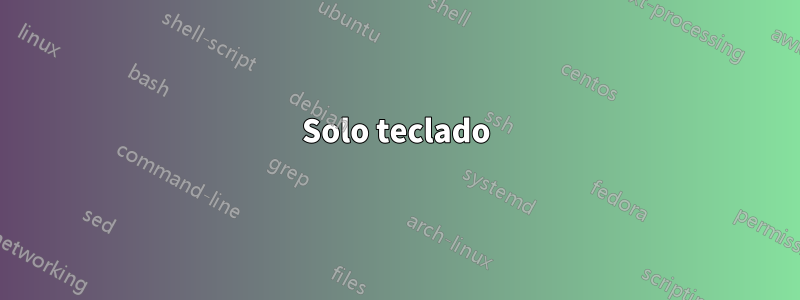 Solo teclado