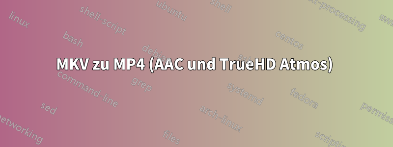 MKV zu MP4 (AAC und TrueHD Atmos)