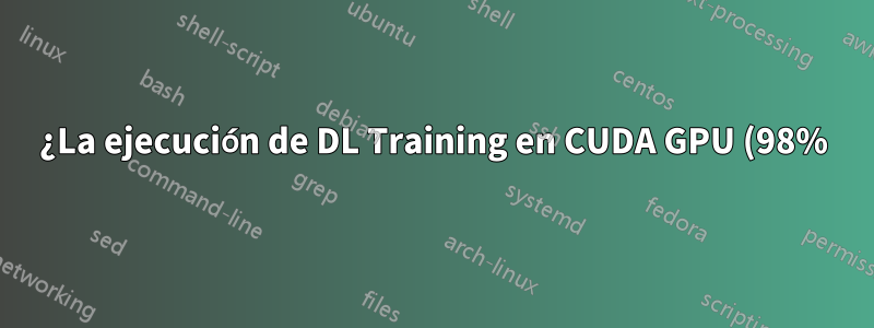 ¿La ejecución de DL Training en CUDA GPU (98%) no afecta los juegos? ¿Los núcleos CUDA no son núcleos de renderizado?