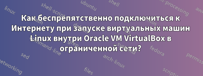 Как беспрепятственно подключиться к Интернету при запуске виртуальных машин Linux внутри Oracle VM VirtualBox в ограниченной сети?