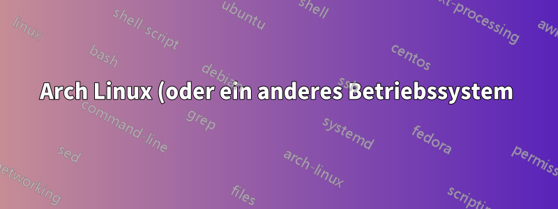 Arch Linux (oder ein anderes Betriebssystem) auf einem Computer ohne USB oder Ethernet installieren?