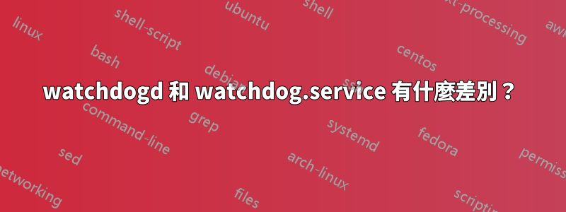 watchdogd 和 watchdog.service 有什麼差別？