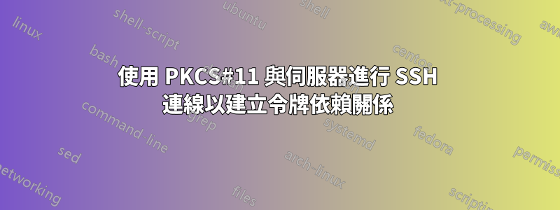 使用 PKCS#11 與伺服器進行 SSH 連線以建立令牌依賴關係