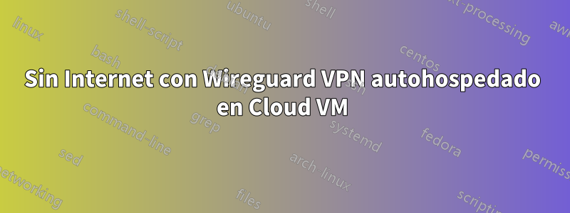 Sin Internet con Wireguard VPN autohospedado en Cloud VM