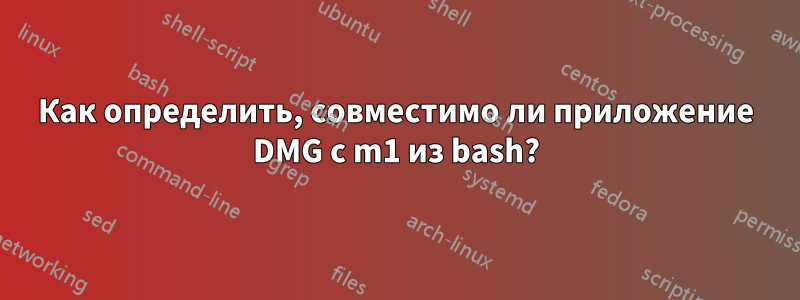 Как определить, совместимо ли приложение DMG с m1 из bash?