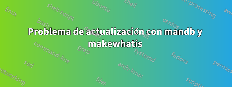 Problema de actualización con mandb y makewhatis