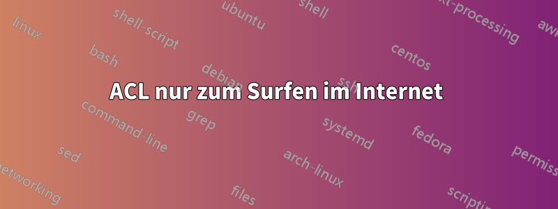 ACL nur zum Surfen im Internet