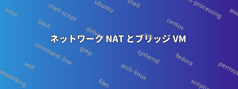 ネットワーク NAT とブリッジ VM