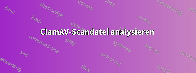 ClamAV-Scandatei analysieren