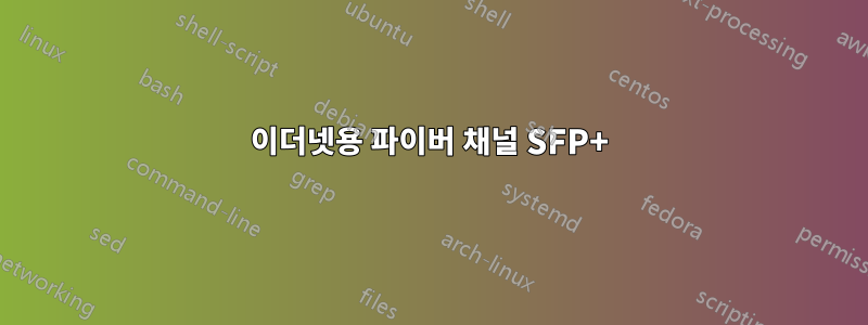 이더넷용 파이버 채널 SFP+
