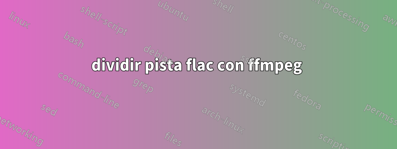 dividir pista flac con ffmpeg