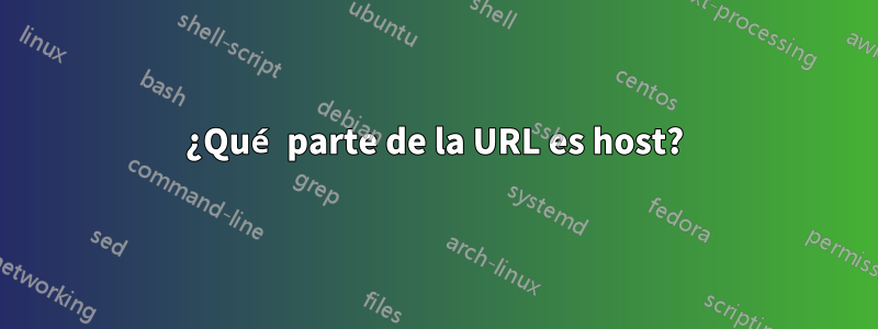 ¿Qué parte de la URL es host?