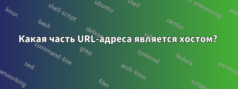 Какая часть URL-адреса является хостом?