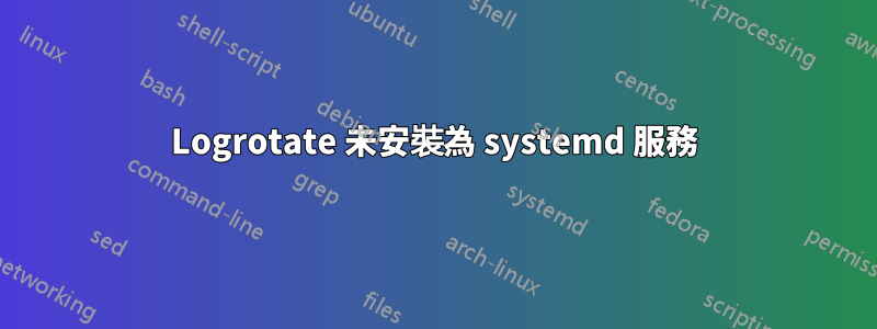 Logrotate 未安裝為 systemd 服務