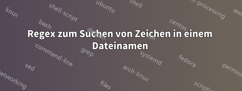 Regex zum Suchen von Zeichen in einem Dateinamen