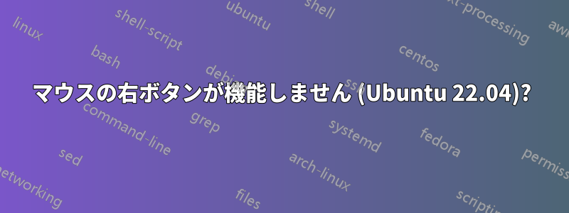 マウスの右ボタンが機能しません (Ubuntu 22.04)?