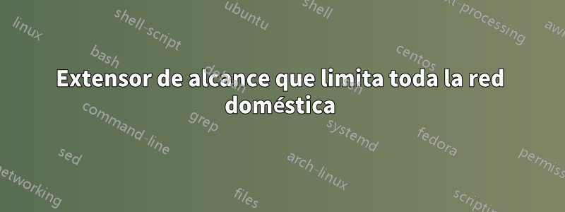 Extensor de alcance que limita toda la red doméstica