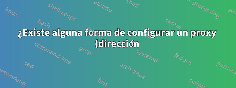 ¿Existe alguna forma de configurar un proxy (dirección) en Windows 7 sólo para los sitios de algunos países?