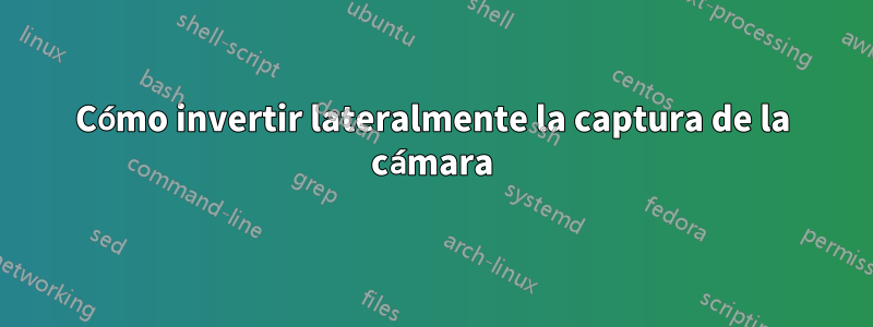 Cómo invertir lateralmente la captura de la cámara