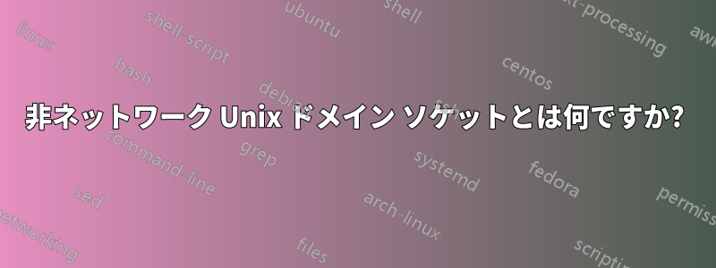 非ネットワーク Unix ドメイン ソケットとは何ですか?