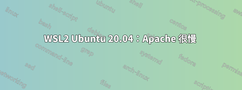 WSL2 Ubuntu 20.04：Apache 很慢