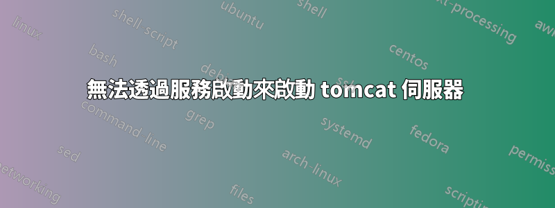 無法透過服務啟動來啟動 tomcat 伺服器