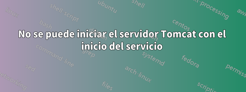 No se puede iniciar el servidor Tomcat con el inicio del servicio