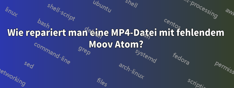 Wie repariert man eine MP4-Datei mit fehlendem Moov Atom?