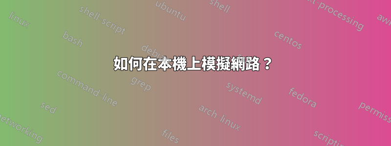 如何在本機上模擬網路？