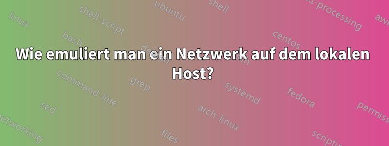 Wie emuliert man ein Netzwerk auf dem lokalen Host?