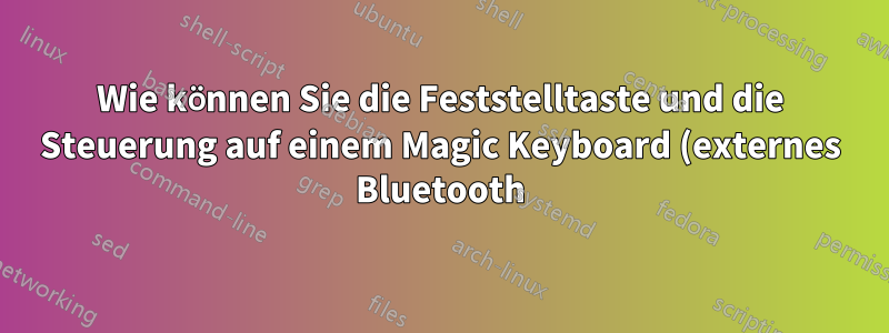 Wie können Sie die Feststelltaste und die Steuerung auf einem Magic Keyboard (externes Bluetooth) mit einem MacBook Pro vertauschen?