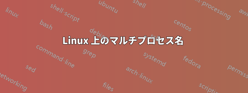 Linux 上のマルチプロセス名