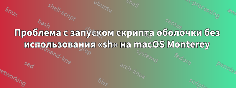 Проблема с запуском скрипта оболочки без использования «sh» на macOS Monterey