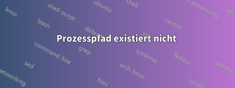 Prozesspfad existiert nicht