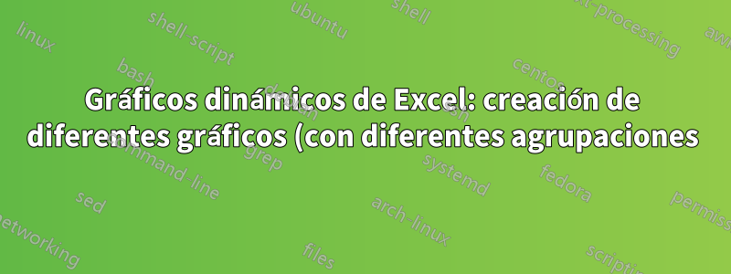 Gráficos dinámicos de Excel: creación de diferentes gráficos (con diferentes agrupaciones) a partir de los mismos datos