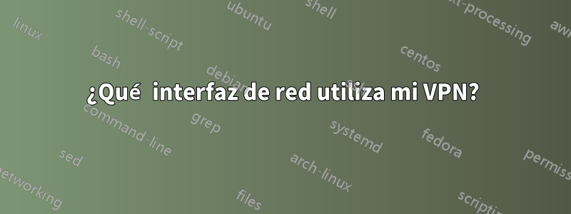 ¿Qué interfaz de red utiliza mi VPN?