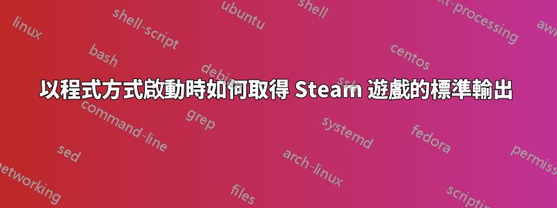 以程式方式啟動時如何取得 Steam 遊戲的標準輸出