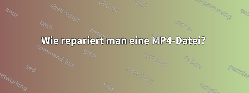 Wie repariert man eine MP4-Datei?