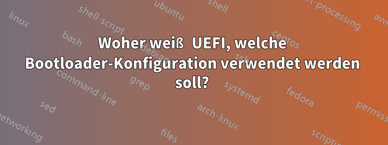 Woher weiß UEFI, welche Bootloader-Konfiguration verwendet werden soll?