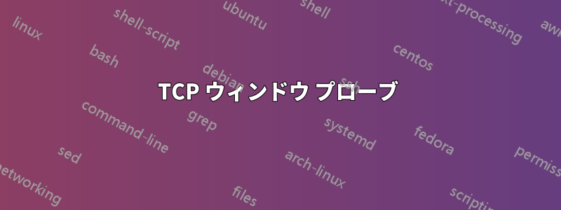 TCP ウィンドウ プローブ