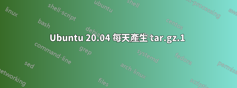 Ubuntu 20.04 每天產生 tar.gz.1