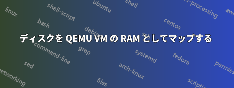 ディスクを QEMU VM の RAM としてマップする