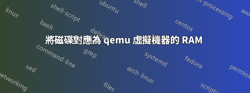 將磁碟對應為 qemu 虛擬機器的 RAM