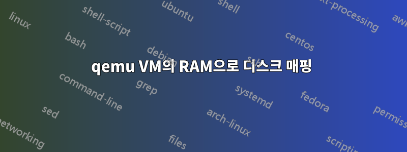 qemu VM의 RAM으로 디스크 매핑